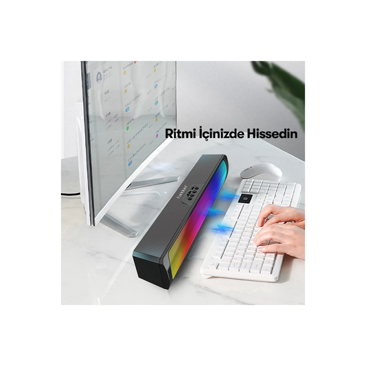Earldom A24 Pro Magic Light 5W Kablosuz Hoparlör - Siyah