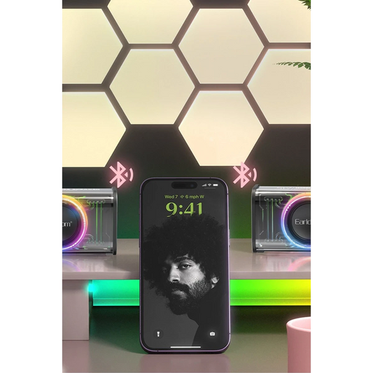 Earldom A31 RGB Işıklı Bluetooth 5.1 5W Kablosuz Hoparlör - Beyaz
