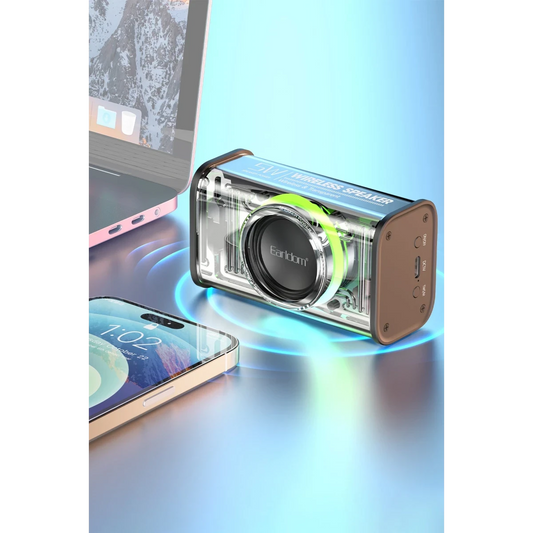 Earldom A31 RGB Işıklı Bluetooth 5.1 5W Kablosuz Hoparlör - Beyaz