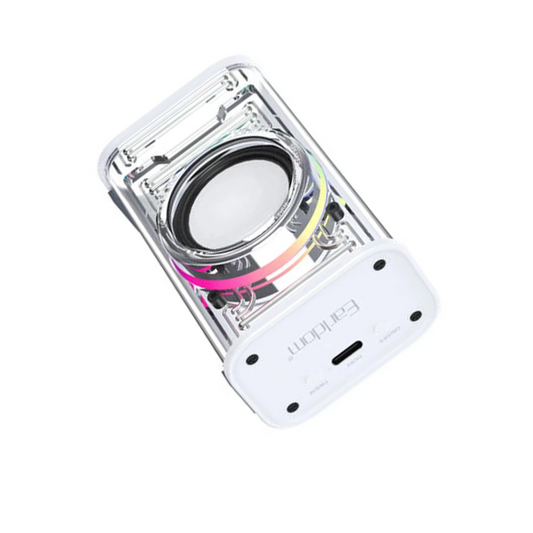 Earldom A31 RGB Işıklı Bluetooth 5.1 5W Kablosuz Hoparlör - Beyaz