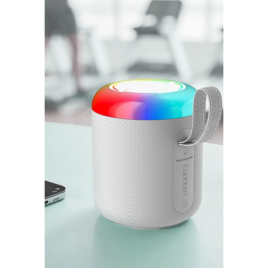Earldom A38 6.5W RGB Işıklı Süper Bass BT 5.3 Kablosuz Hoparlör - Beyaz