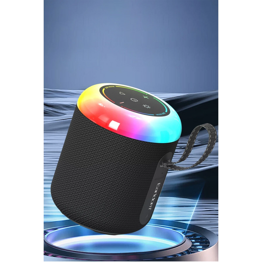 Earldom A38 6.5W RGB Işıklı Süper Bass BT 5.3 Kablosuz Hoparlör - Siyah