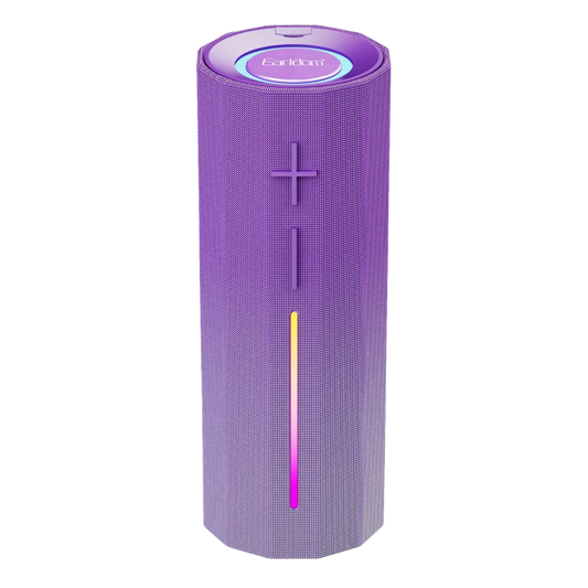 Earldom A39 5W RGB Işıklı Süper Bass BT 5.3 Kablosuz Hoparlör - Mor