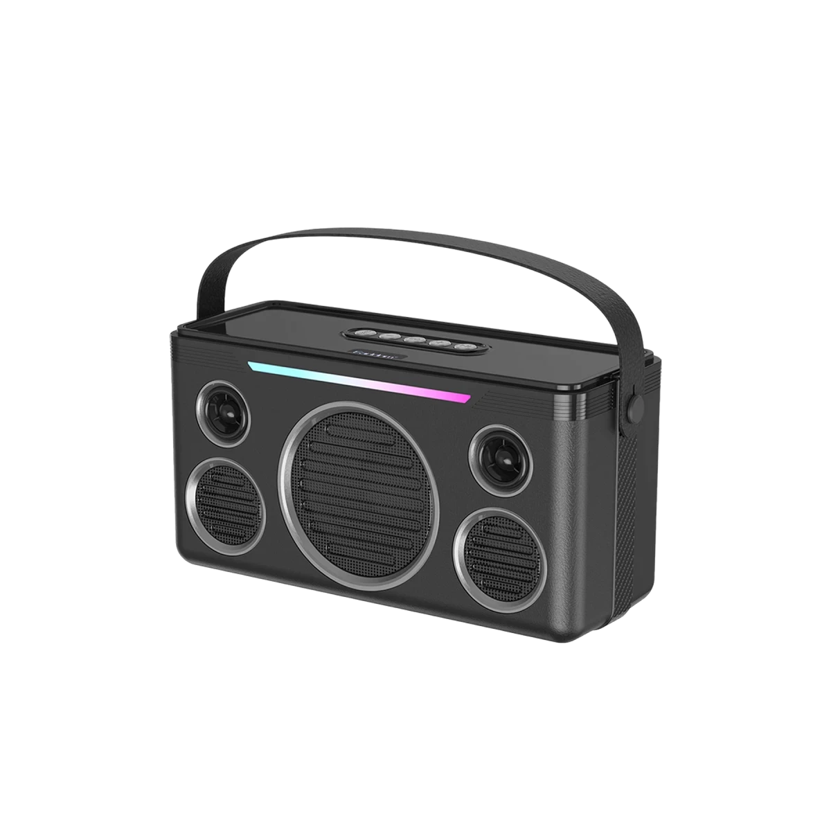 Earldom A40 20W Led Işıklı Karaoke Mikrofonlu Bluetooth Kablosuz Hoparlör - Siyah