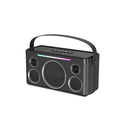 Earldom A40 20W Led Işıklı Karaoke Mikrofonlu Bluetooth Kablosuz Hoparlör - Siyah