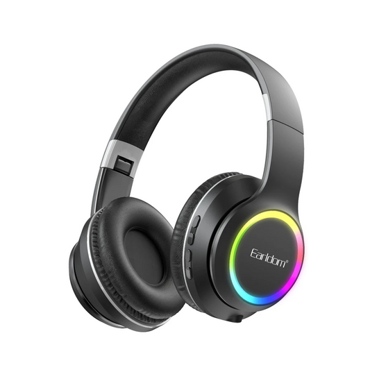 Earldom B06 RGB Kafaüstü Bluetooth Kulaklık - Siyah