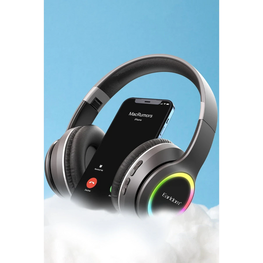 Earldom B06 RGB Kafaüstü Bluetooth Kulaklık - Siyah