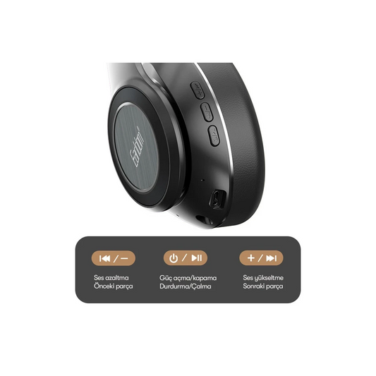 Earldom BH71 Kafaüstü Bluetooth Kulaklık - Siyah