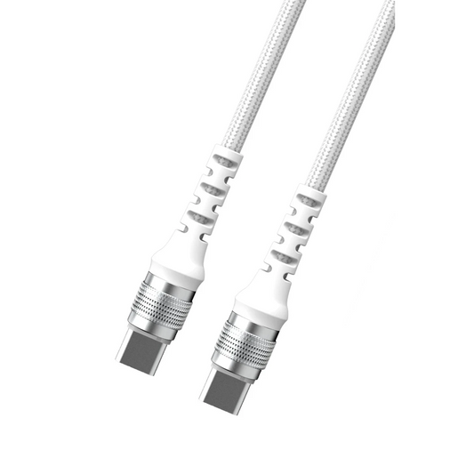 Earldom EC-155CC 1.2M 60W Type-C to Type-C PD Hızlı Şarj Kablosu - Beyaz