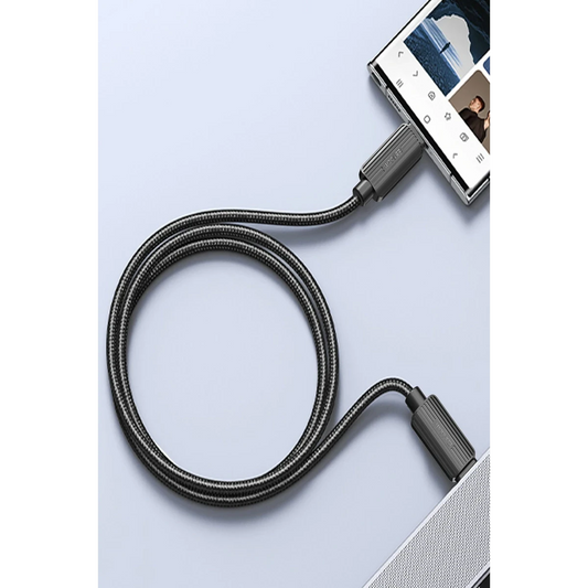 Earldom EC-188CL 1M 30W Hasırlı Type-C to Lightning PD Hızlı Şarj Kablosu - Siyah