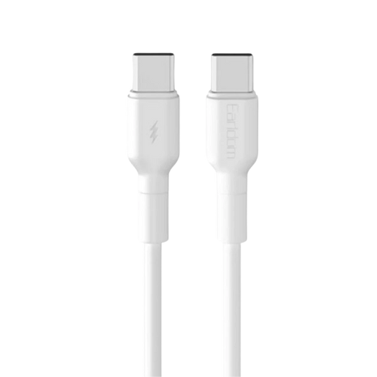 Earldom EC-198CC 1M 60W Type-C to Type-C PD Hızlı Şarj Kablosu - Beyaz