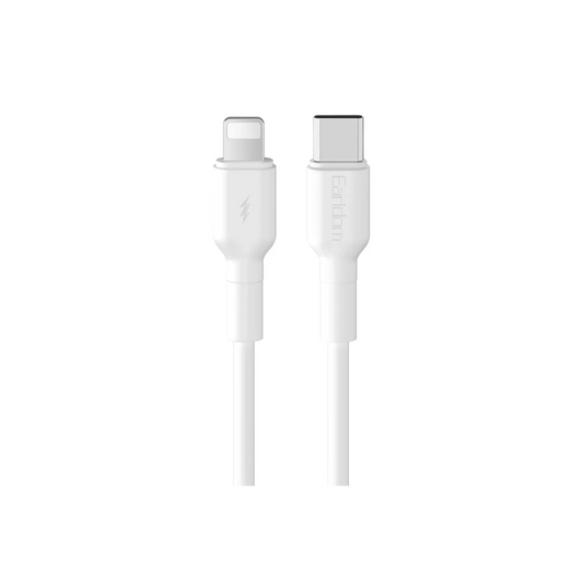 Earldom EC-198CL 1M 30W Type-C to Lightning PD Hızlı Şarj Kablosu - Beyaz