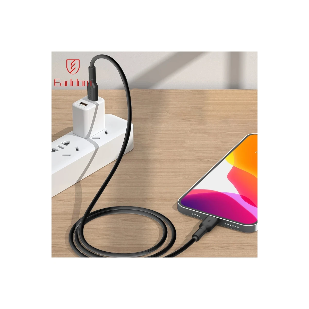 Earldom EC-198CL 1M 30W Type-C to Lightning PD Hızlı Şarj Kablosu - Siyah