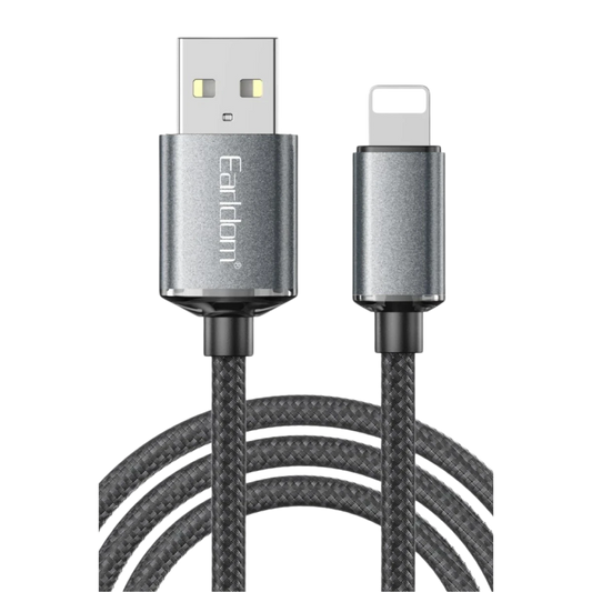 Earldom EC-199L 1.2M 3A USB to Lightning Hızlı Şarj Kablosu - Siyah