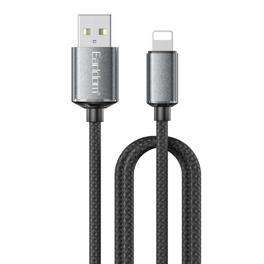 Earldom EC-200L 2M 3A USB to Lightning Hızlı Şarj Kablosu - Siyah