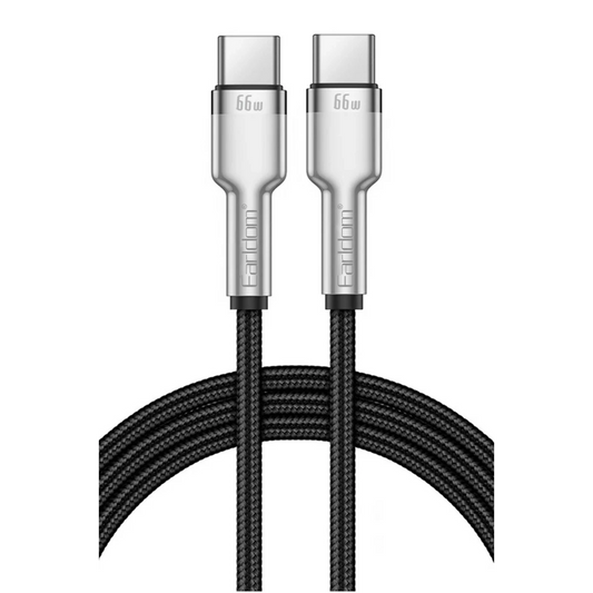 Earldom EC-PD01C 1M 66W Type-C to Type-C PD Hızlı Şarj Kablosu - Siyah