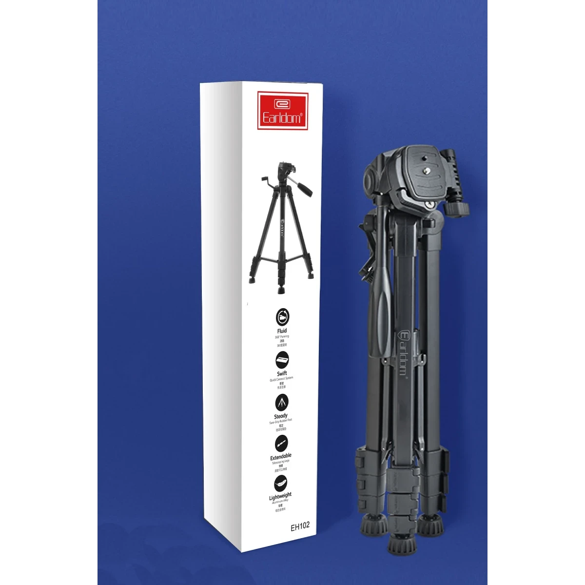 Earldom EH102 1.5M Ayarlanabilir Tripod - Siyah
