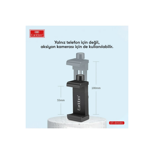 Earldom EH191 Lastikli Kamera Telefon Işık Tutucu