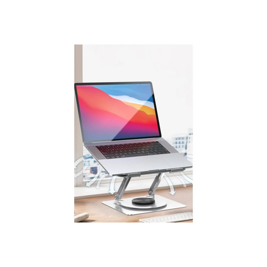 Earldom EH257 360 Derece Ayarlanabilir Metal Laptop Standı - Gri