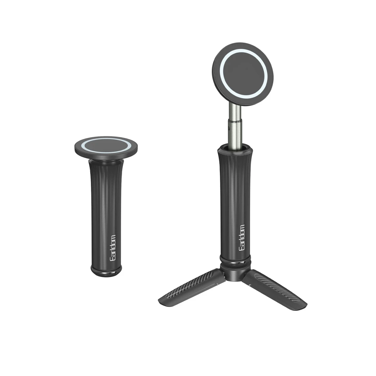 Earldom EH330 Ayarlanabilir Tripod Özellikli 360 Dönen Manyetik Telefon Tutucu - Siyah