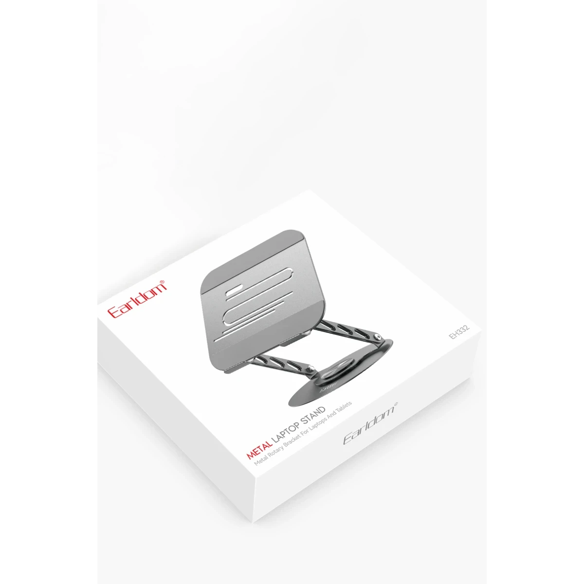 Earldom EH332 360 Derece Ayarlanabilir Metal Laptop Standı - Gri
