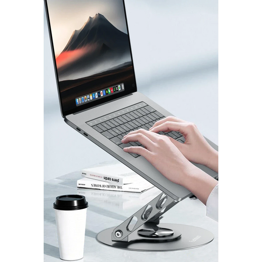 Earldom EH332 360 Derece Ayarlanabilir Metal Laptop Standı - Gri
