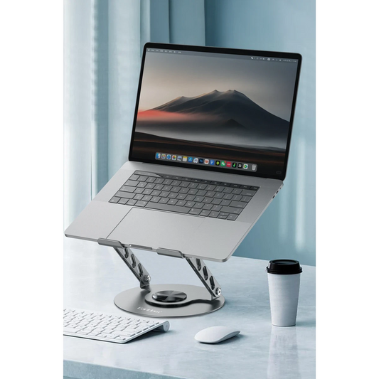 Earldom EH332 360 Derece Ayarlanabilir Metal Laptop Standı - Gri