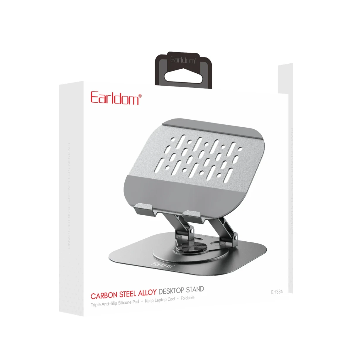 Earldom EH334 360 Derece Ayarlanabilir Metal Tablet Standı - Gri