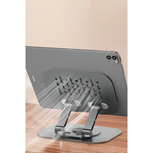 Earldom EH334 360 Derece Ayarlanabilir Metal Tablet Standı - Gri
