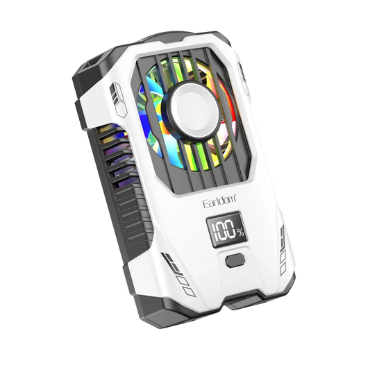 Earldom F15 RGB Radyatör Telefon Soğutucu Fan - Beyaz