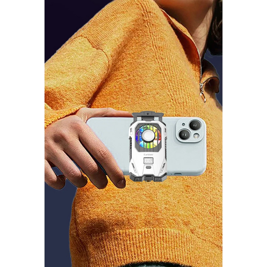Earldom F15 RGB Radyatör Telefon Soğutucu Fan - Beyaz