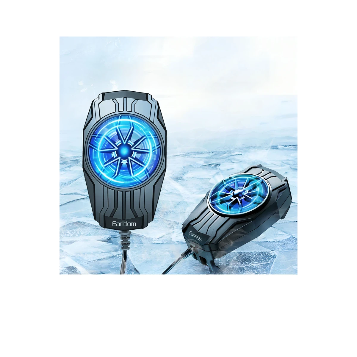 Earldom F17 Radyatör Telefon Soğutucu Fan - Siyah