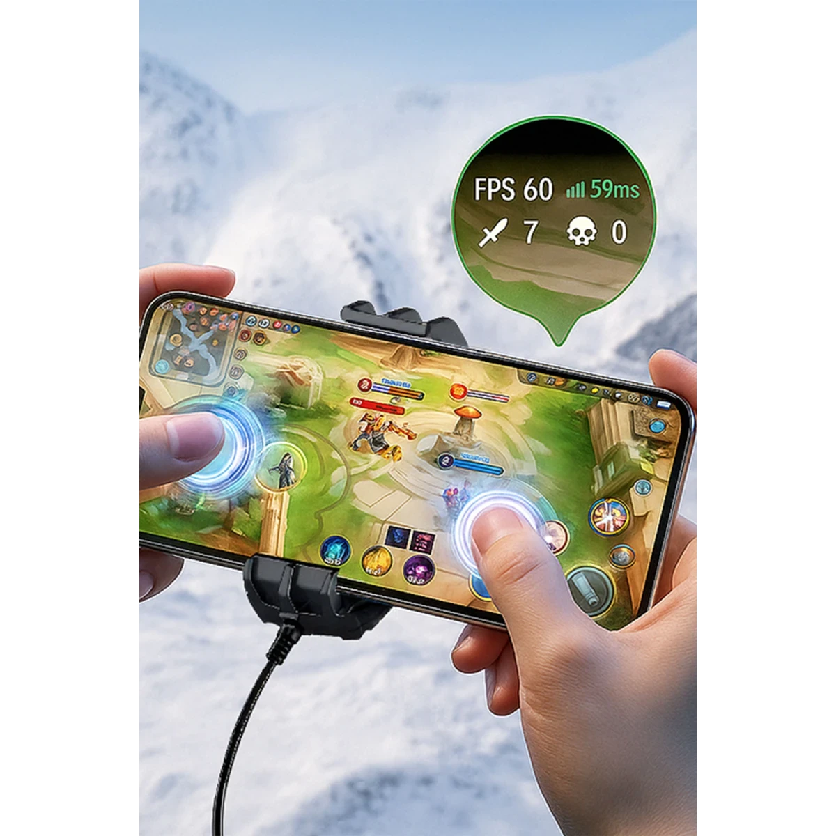 Earldom F17 Radyatör Telefon Soğutucu Fan - Siyah