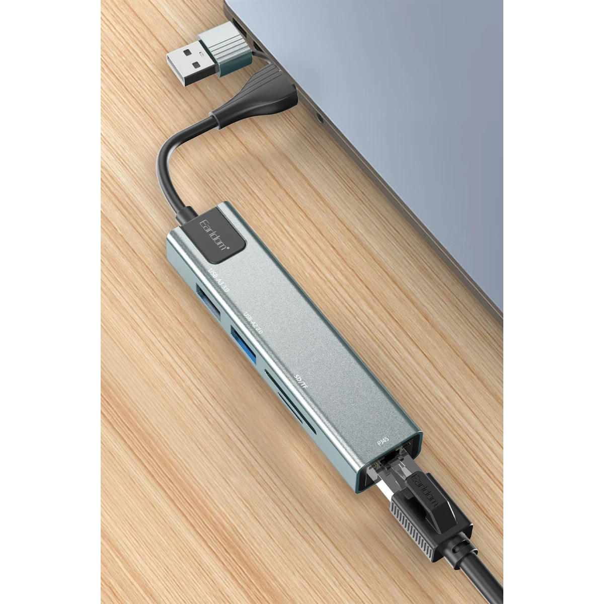 Earldom HUB24 6in1 Hub Dönüştürücü - Gümüş