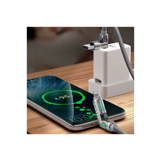 Earldom IC02 4in1 240W Type-C to Type-C Ekstra 2.4A USB to Lightning ve 30W Type-C to Lightninge Dönüşme Özellikli PD Hızlı Şarj Kablosu - Gri