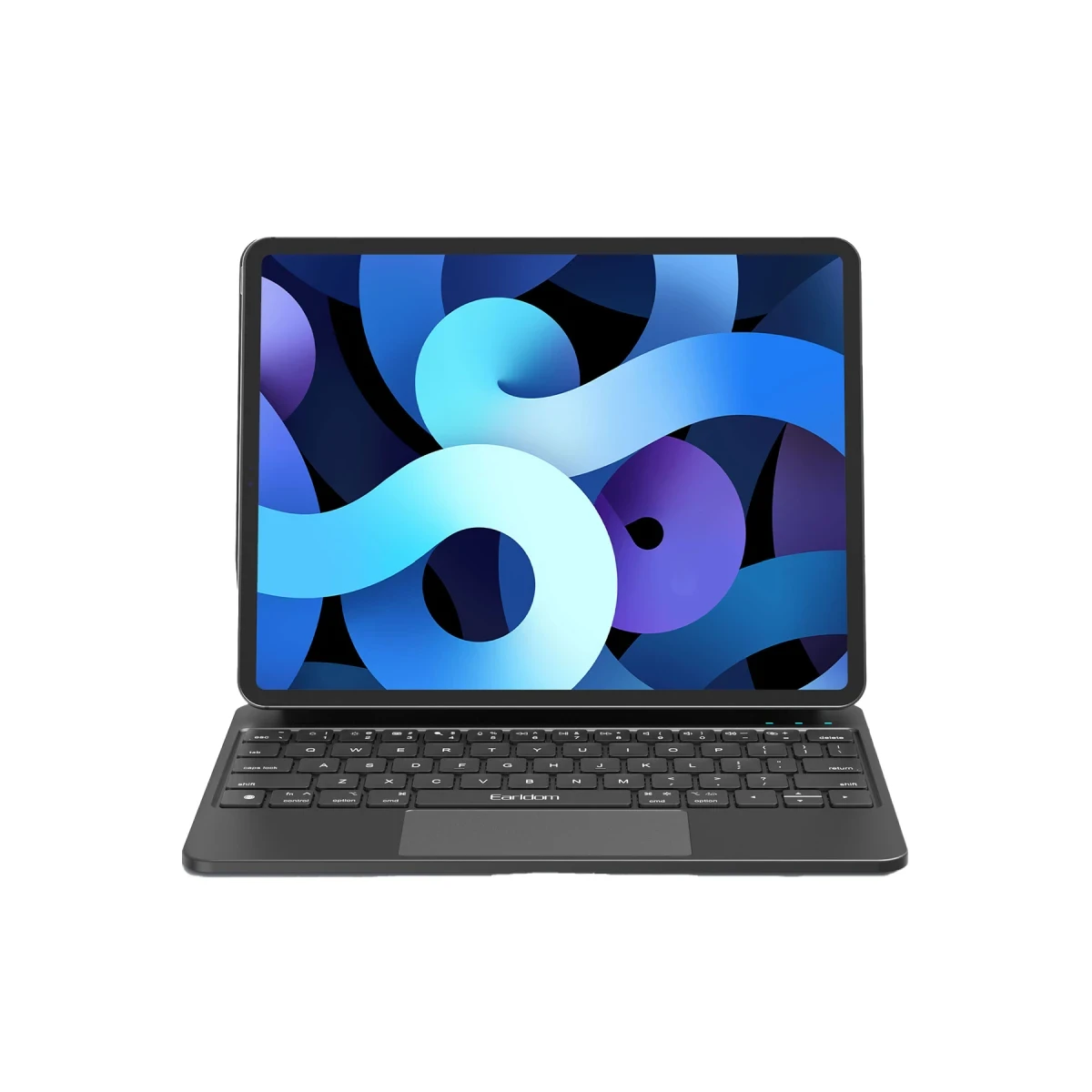 Earldom KB10 iPad Pro 12.9 (2021) Kablosuz Klavyeli Tablet Kılıfı - Siyah