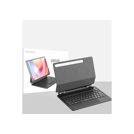 Earldom KB11 Galaxy X510 Tab S9 FE 11 Kablosuz Klavyeli Tablet Kılıfı - Siyah