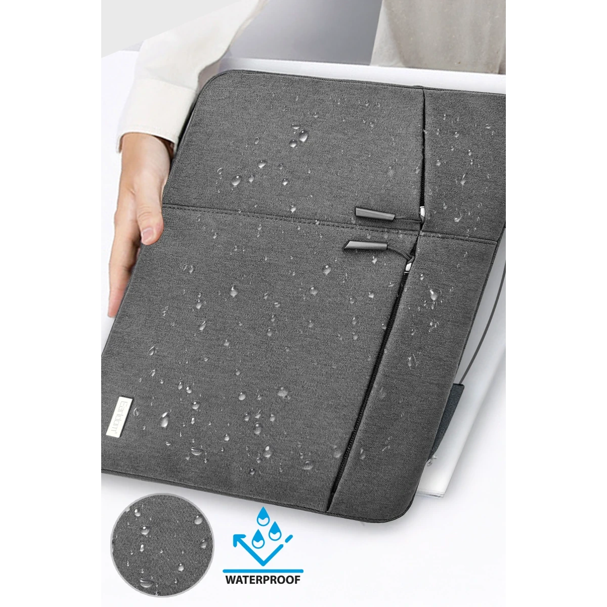 Earldom LB01 Duke Katyonik Kumaş 14 inç Laptop Çantası - Gri