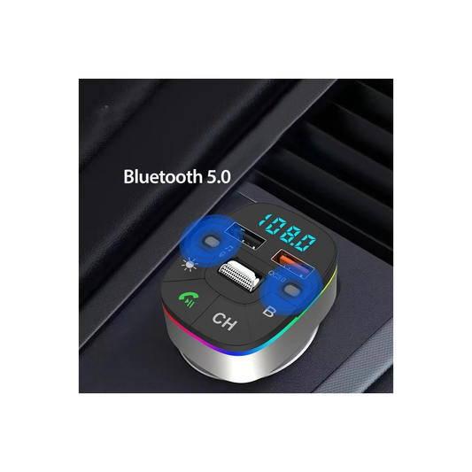 Earldom M74 Bluetooth USB 3.0 Dijital Ekranlı FM Transmitter - Siyah
