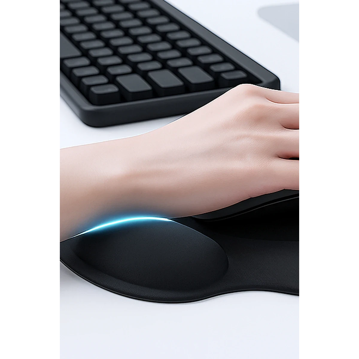 Earldom MP01 Bilek Destekli Mouse Pad - Siyah