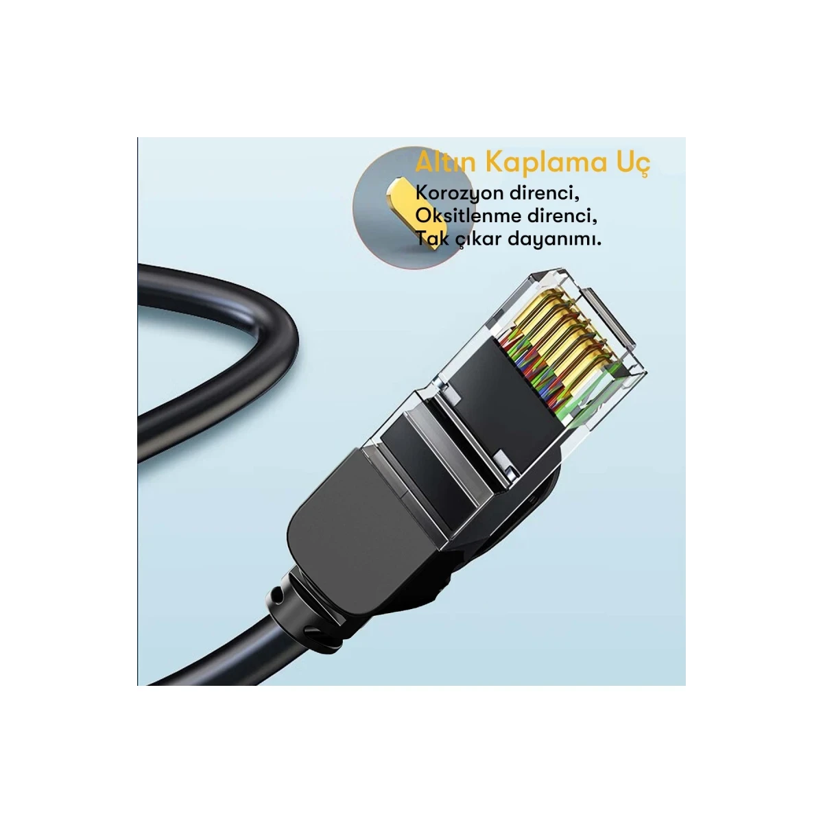 Earldom NW1 10M Cat 6 Ethernet Network Kablosu - Siyah