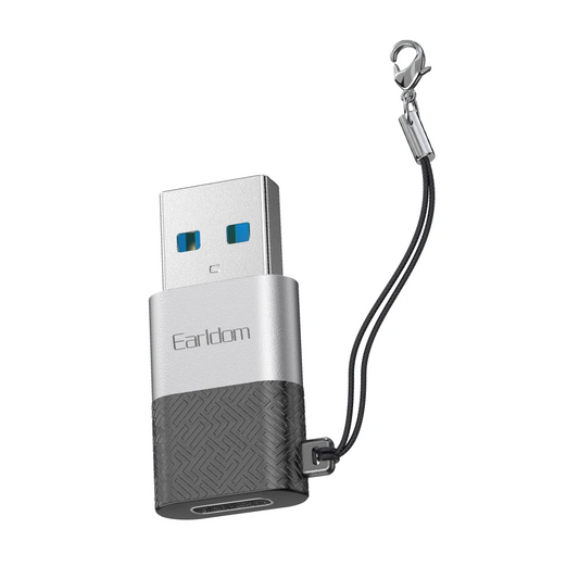 Earldom OT75 Tak Çalıştır USB to Type-C Dönüştürücü - Gri