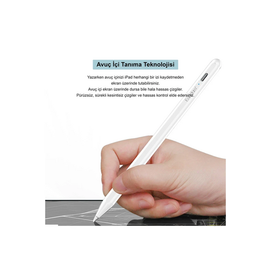 Earldom P4 iPad İçin Dokunmatik Stylus Kalem - Beyaz