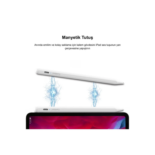 Earldom P4 iPad İçin Dokunmatik Stylus Kalem - Beyaz