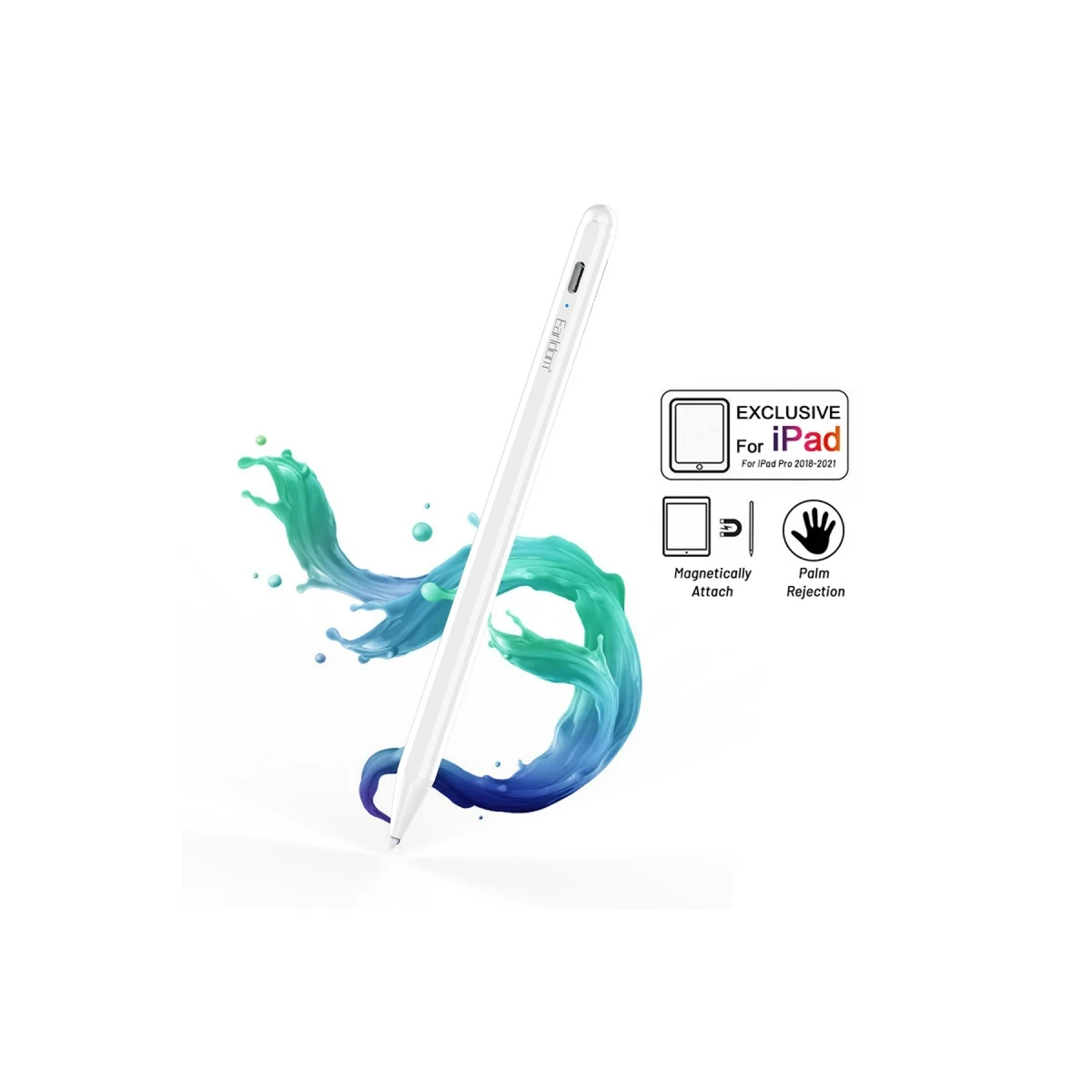 Earldom P4 iPad İçin Dokunmatik Stylus Kalem - Beyaz