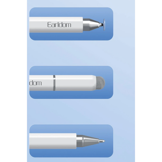 Earldom P6 3in1 Universal Dokunmatik Stylus Kalem - Beyaz