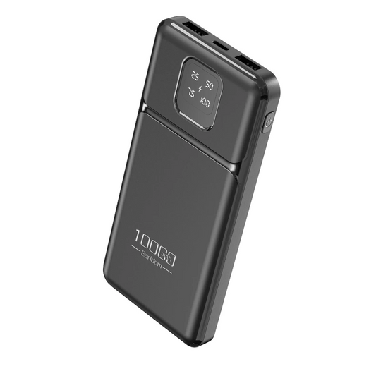 Earldom PB64 10.000 mAh 2 Adet 10W USB Çıkışlı Dijital Göstergeli Powerbank - Siyah