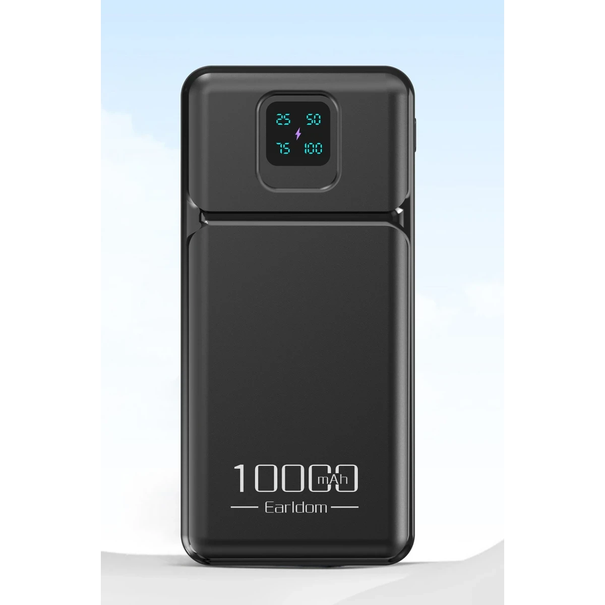 Earldom PB64 10.000 mAh 2 Adet 10W USB Çıkışlı Dijital Göstergeli Powerbank - Siyah