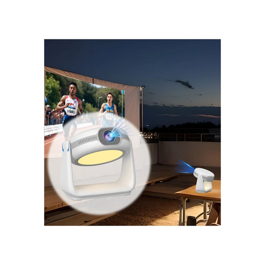 Earldom PJ02 Wifi 6 1080P Kablosuz Projeksiyon Cihazı - Beyaz