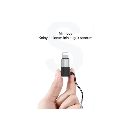 Earldom TC17 Tak Çalıştır Lightning to Type-C Dönüştürücü - Gümüş